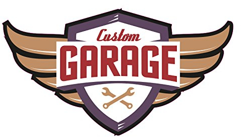 1 x Aufkleber Custom Garage Logo Emblem Sticker Tuning Turbo V-Power V6 V8 OEM