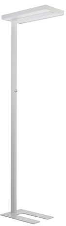 Alco-Albert - LED Stehlampe dimmbar 195 cm | Tageslichtlampe mit Bewegungs- und Tageslichtsensor, für Büro, Wohnzimmer, Schlafzimmer und Leseecke