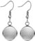 LANBEIDE 40 Packungen Ohrringe, Drahthaken, Rohlinge, passend für 12 mm Cabochon-Fassungen, Edelstahl-Ohrring-Lünette für DIY-Schmuckherstellung (Silber)