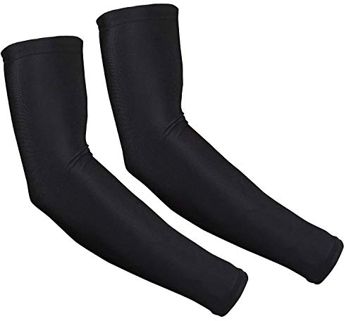 GRESAHOM Arm Sleeves UV Protection, 2 Pairs Unisex Cooling Sun Sleeves to Cover Tattoo, Compression Sleeves Arm Covers Warmers for Women Men Cycling Fishing Running Hiking Camping