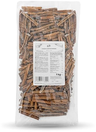 KoRo - Stecche di cannella di Cassia 1 kg - versatile - confezione convenienza - aromatica e dolce