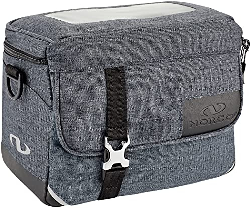 Norco Unisex – Erwachsene Glenbar Lenkertasche, grau, 5 l