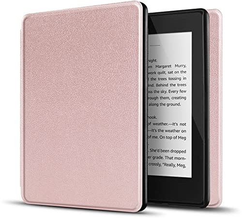 TNP Case for Kindle Paperwhite 10th Gen / 10 Generation 2018 Release - Slim Light Smart Cover Sleeve with Auto Sleep Wake Compatible with Amazon Kindle Paperwhite 2019 2020 Version (Rose Gold)