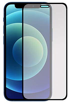 Todotumovil Protector de Pantalla iPhone 12 Mini Negro Cristal Templado Completo Curvo Vidrio 9H para movil