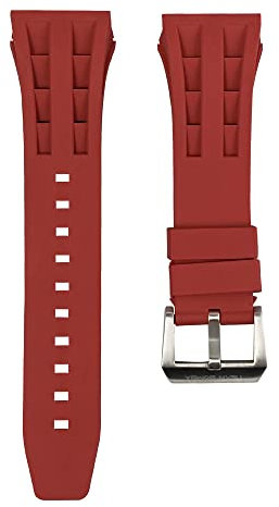 TSAR BOMBA Bracelets de Montre en Silicone Original 20MM Largeur Bracelets de Montre Silicone Souple Étanche Bracelet de Montre Militaire pour Hommes Remplacement de Bracelets