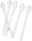 Lot de 5 cuillères à café en Porcelaine Blanche - Cuillère à Dessert en céramique - Cuillères à thé de Cuisine