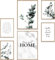 MUUDLY® Poster Set Eukalyptus – 6 moderne Natur-Wandbilder in Grün & Beige (2×A3, 4×A4) – Stilvolle Bilder fürs Wohnzimmer, Schlafzimmer, Büro, Flur – Pflanzen-Deko ohne Rahmen