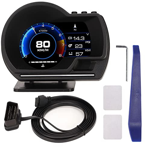 Auto-Hud-OBD2-Display, Ap-6-Auto-Heads-Up-Display, GPS-Smart-Digital-Tachometeranzeige, LCD-Dual-System, Head-Up-Auto-Hud-Gerät für Fahrzeuge, Autos, Coole Auto-Gadgets