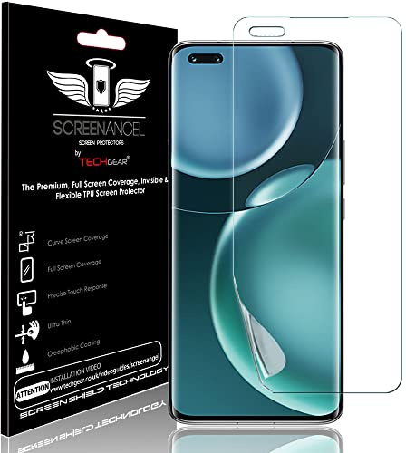 TECHGEAR Screen Protector fits Honor Magic 4 Pro 5G [Screen Angel Edition] [Case Friendly] [Bubble Free] [FULL Screen Coverage] HD Clear Flexible TPU Film
