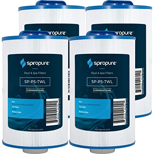 SpiroPure Ersatz für Pleatco PMA40L-F2M Master Spa Twilight X268543 X268365 Unicel 6CH-402 Filbur FC-0317 Whirlpool Spa Pool Ersatzkartusche (4 Stück)