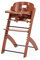 CHILDHOME, Chaise Haute Bebe Evolutive : De 0 mois à 85KG, Tablette Incluse, Bois de Hêtre, Arceau, Sécuritaire Harnais 5 points, Vis Invisibles, Evosit, Terracota