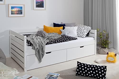 TiCAA Sofabett Naomi inkl. 2X Schubkästen, 90x200