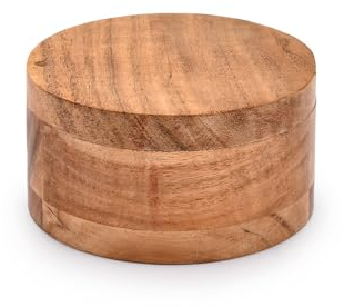 EDHAS Sal y pimienta - Tapa giratoria de 2 compartimentos con imán para mantener secos condimentos de cocina (12,06 cm x 12,06 cm x 6,35 cm)