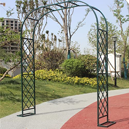 Rosenbogen Torbogen Garten Rankhilfe Pergola Spalier Rankgitter Metall Verzinkt Rankbogen Metall Stabil Für Pergola Terrasse Hinterhof Für Pflanzen Zur Unterstützung Von Rosen ( Color : Green , Size :