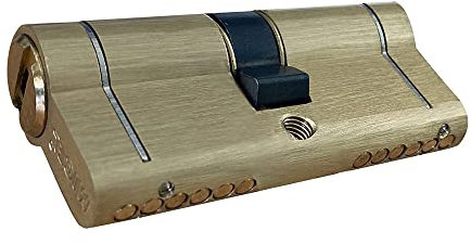 MICEL - 13184 - Cylindre haute sécurité, profil européen, longue came, centré 45 x 45, 5 clés, système anti-bumping, anti-perçage, anti-snap et anti-crochement, 6 broches, 90 x 17 x 33 mm