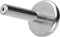 PIERCINGLINE Titan Labret mit Push Fit OHNE AUFSATZ Piercing Ohr Conch Tragus Lippe Nase Medusa Silberfarben 1,2x8 mm