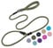Slip Lead Dog Leash Strong Nylon Rope Leash Anti-Choking Anti-Pull and Outdoor Walking Training Lead for Small Medium Large Dogs (Army Green, 1/2×6ft)