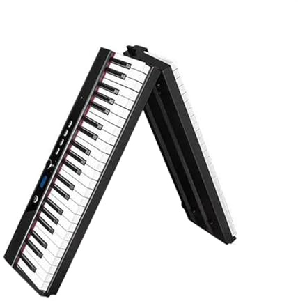 Klaviertastatur Mit 88 Tasten, 1:1 Echtes Klaviergefühl, Faltbare, Wiederaufladbare Digitale Tastaturinstrumente Tragbares Elektronisches Klavier