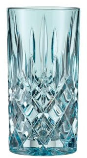 Nachtmann Noblesse 105710 Lot de 2 verres à long drink en cristal Bleu 395 ml