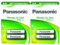 PANASONIC Confezione da 2 blister da 2 batterie ricaricabili NiMH Mignon AA 1900 mAh pronte all'uso