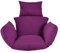 Hängesessel Kissen, Nur Polster, Auflage für Polyrattan/Rattan Hängeschaukel, Hängekorb, Schaukel Korb, Rückenkissen in der Farbe Lila