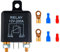 Joyan 12V 200A Automotive Relay, Split Charge Relay Kit, Heavy Duty Battery Isolator, 2 Pin Footprint, 4 Terminal, Black, Normally Open Contact, Automatic Operation, Car, Truck, Boat