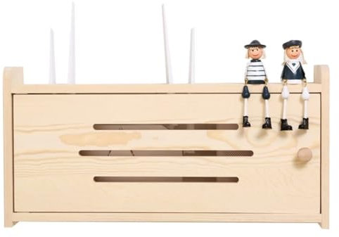 Nuturala Wandregale, kabelloser WLAN-Router, Aufbewahrungsbox, Netzwerk-Modem-Router-Abdeckung, Regal, TV-Unterreihe, Steckdose, Okklusionsbox, Schreibtisch-Aufbewahrungsregal (Nuturala)