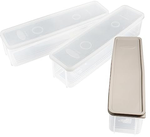 LABRIMP 3Er-Box Eisbox Aufbewahrungsbehälter für Speiseeis mit Deckel Organizer mit Deckel für Obst aufbewahrungskorb lagercontainer -Bewahrer pp