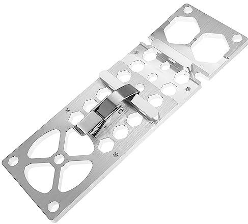 NULYLU Circular Saw Guide Rail Aluminum Alloy Right Angle Track for Electric Circular Saws Easy to Install Compatible and Self-aligning Quick-clamp Lever