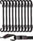 BINCKIN Expander mit Haken 30 cm, 10 Stück Spanngummi mit Haken, Gummispanner mit Haken, Planenspanner mit Haken Kurz, Spannseil für Poolabdeckung, Planen, Netze, Banner, Camping, Schwarz