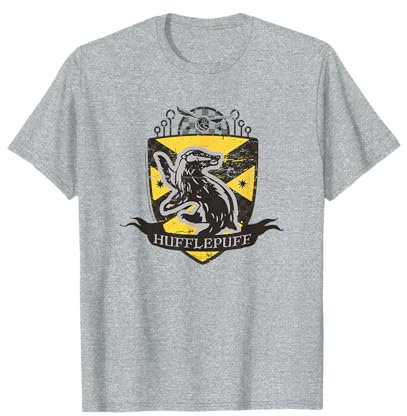 Harry Potter Poufsouffle Quidditch Bouclier vieilli T-Shirt