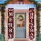 Merry Christmas Door Banners, Christmas Door Decorations Christmas Banners New Year Outdoor Indoor Christmas Decorations, Merry Christmas Sign For Xmas Door Decoration