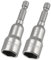 2 Pcs 1/4 Quick-Change Hex Shank 13mm Magnetic Nut Setter Driver Drill Bit, 65mm Length, Metric