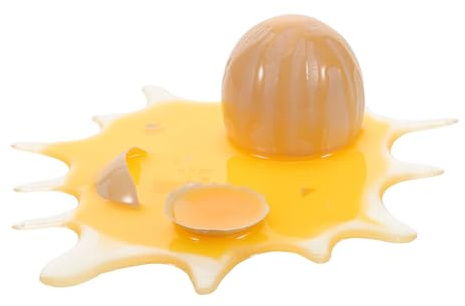 KOMBIUDA Lustiges Zerbrochenes Ei Scherzartikel Wassersprüh Spielzeug Für Kinder Aprilscherz Dekoration Parodie Stressball Für Party Tisch