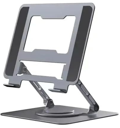 ZYDLMBJL Laptop Stand, Aluminum Alloy Laptop Stand, Adjustable Foldable with 360° Rotating Base(Grey)