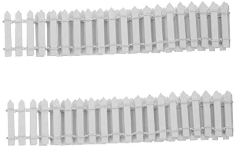 Toyvian 2stücke Mini-landschaftszaun Handgefertigt Aus Naturmaterial Landschaftsbau-requisite Mini-zaun Für Dekor Geeignet Für Sukkulenten-töpfe Und Feengarten-ornamente Perfektes