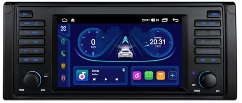 XTRONS 7-Zoll 2+64GB Android Autoradio für BMW E39(1999-2003) M5 Octa Core | Autoradio mit Navi Integrierter DSP 4x45W, Drahtlos CarPlay Android Auto, Dualband WLAN, USB, Bluetooth5.0, Optional DAB OBD