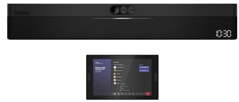 Lenovo ThinkSmart One & ThinkSmart Controller (Renewed) | All in One for Microsoft Teams Rooms, 125° FOV, 2x Speakers, 8x Microphones, i5-1147GE, 16GB RAM, 256GB SSD, Windows 11 IoT