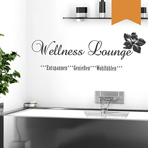 Wandkings Wandtattoo Wellness Lounge 50 x 17 cm hellbraun - erhältlich in 33 Farben