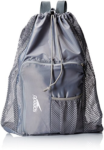 Speedo Uni Deluxe Ventilator Mesh Equipment Bag Rucksack, Grau, Einheitsgröße