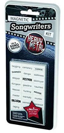 That Company Called If Magnetic Songwriters Kit - Fridge Magnets (Heavy Metal),Black,Small