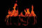 1art1 Feuer Poster Warmes Kaminfeuer Plakat | Bild 91x61 cm