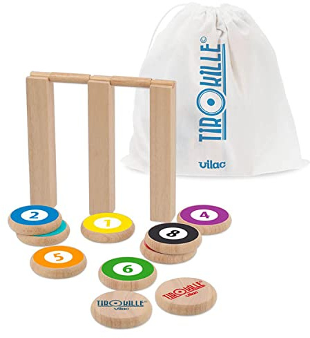 Set of 6 Wooden Skittles 31 cm