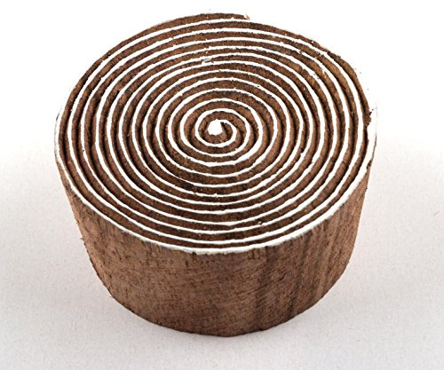Holz-Stempel handgeschnitzt Motiv Spirale, für Textildruck oder als Deko