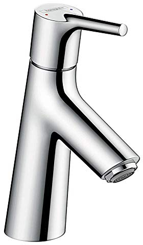 hansgrohe Wasserhahn Talis S (Armatur mit Auslauf Höhe 80mm und Push-Open Ablaufgarnitur) Chrom