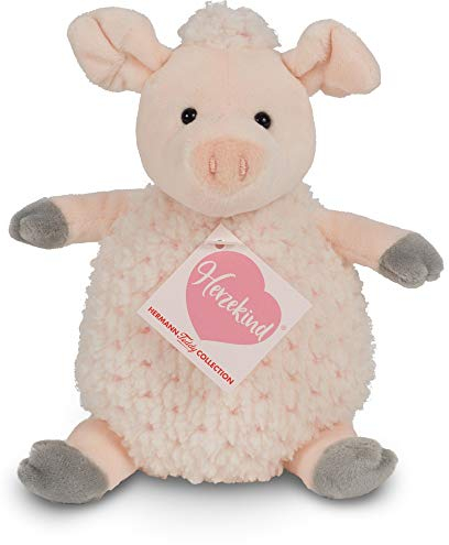 Teddy Hermann Herzekind 93873 Schwein Truffle 20 cm, Kuscheltier, Plüschtier