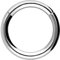 PIERCINGLINE Segmentring Clicker Chirurgenstahl Piercing Ring Nase Septum Ohr Helix Tragus Silberfarben 2 x 10 mm