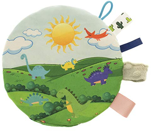 Kirschkernkissen Kinder-Wärmekissen Wärmflasche rund Trockenes Thermo-Kissen gefüllt mit Kirschsamen Sensorisches Spielzeug -zweiseitiges Motiv! Emoticon Dinosaurier [088]