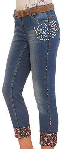 MarJo Trachtenjeans Damen - Dakota-Rita - blau