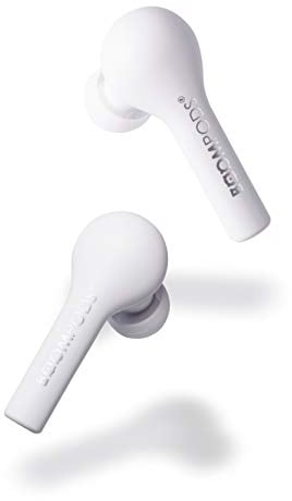 Boompods Bassline True Wireless Earbuds - Bluetooth In-Ear-Kopfhörer, Wasser-/schweißresistent, kompaktes Reise-Ladeetui, sofortige Verbindung, TWS (Weiß) BTWSWH